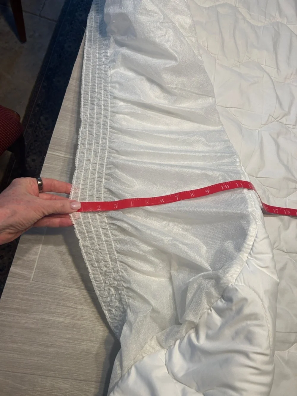 White Fitted Full Size deep fit Mattress Protector - Hypoallergenic Bed Cover